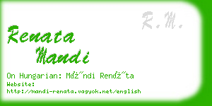 renata mandi business card